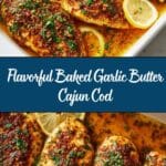 Baked Garlic Butter Cajun Cod Recipe