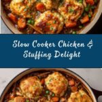 Slow Cooker Crockpot Chicken and Stuffing Recipe