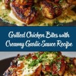 Grilled Chicken Bites with Creamy Garlic Sauce Recipe