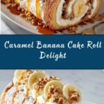 Caramel Banana Cake Roll Recipe