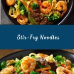 Steak & Shrimp Stir-Fried Noodles Recipe