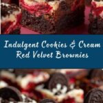 Cookies & Cream Red Velvet Brownies Recipe