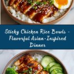 Sticky Chicken Rice Bowls Recipe
