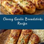 Cheesy Garlic Breadsticks with Marinara Dip Recipe