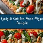 Tzatziki Chicken & Veggie Naan Pizza Recipe