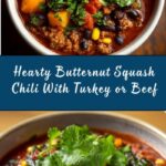 Easy Butternut Squash Chili With Turkey or Beef Recipe