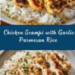 Chicken Scampi with Garlic Parmesan Rice Recipe