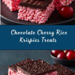 Chocolate Covered Cherry Rice Krispies Treats Recipe