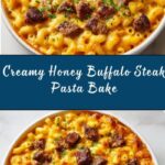 Creamy Honey Buffalo Steak Pasta Bake Recipe