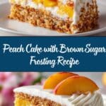 Peach Cake with Brown Sugar Frosting Recipe