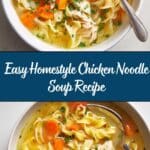 Easy Homestyle Chicken Noodle Soup Recipe