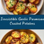 Crispy Garlic Parmesan Crusted Potatoes Recipe