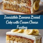 Banana Bread Cake with Cream Cheese Frosting Recipe