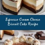 Sumptuous Espresso-Infused Biscuit and Cream Cheese Cake Recipe