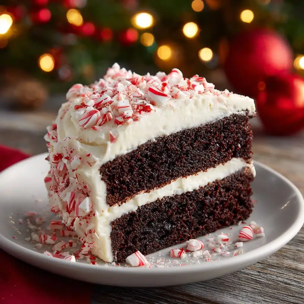 Festive Peppermint Chocolate Cake Recipe