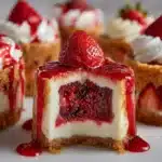 Mini Strawberry Cheesecake Cupcakes Recipe