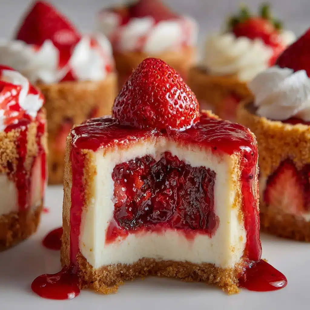 Mini Strawberry Cheesecake Cupcakes Recipe