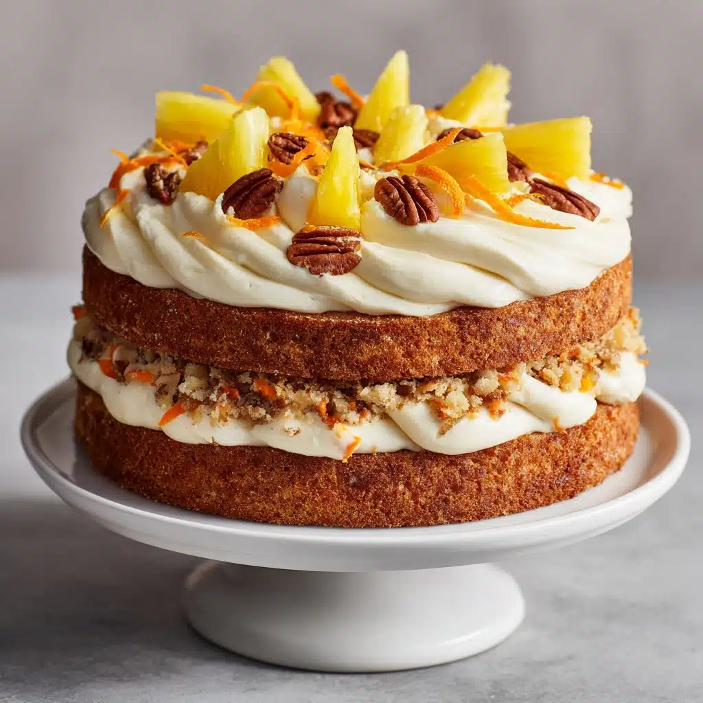 Hawaiian Pineapple Carrot Cream Cake Recipe