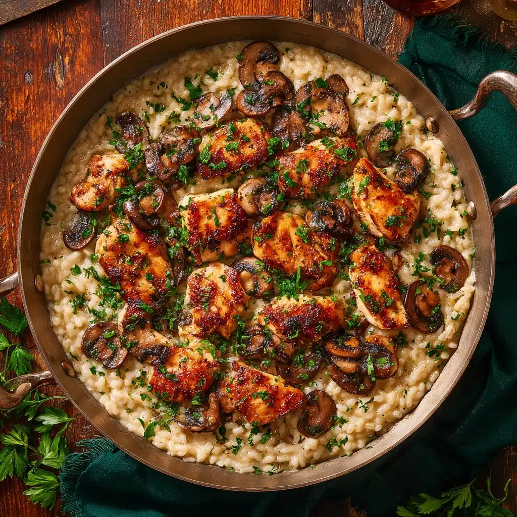 Creamy Mushroom Chicken and Rice Recipe - Recipe Image
