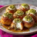 Stuffed Gulab Jamuns with Cream and Pistachio Filling Recipe