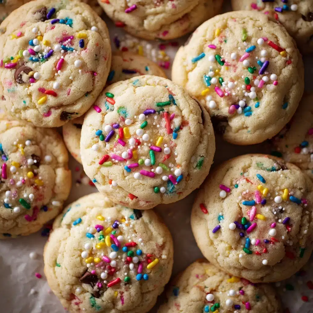 Cake Batter Chocolate Chip Cookies Recipe