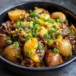 Crockpot Loaded Steak and Potato Bake Recipe