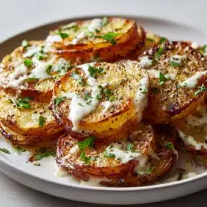 Creamy Garlic Sauce Baby Potatoes Recipe