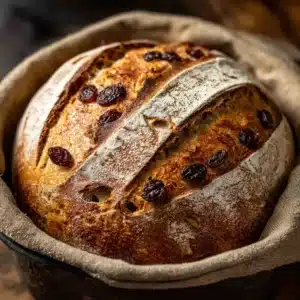 No Knead Cinnamon Raisin Bread Recipe