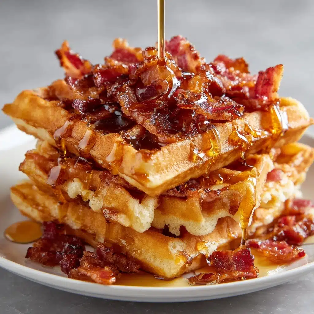 Cornbread Waffle Bites with Honey Butter Syrup Recipe - Recipe Image