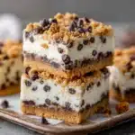 No-Bake Cookie Dough Cheesecake Bars Recipe