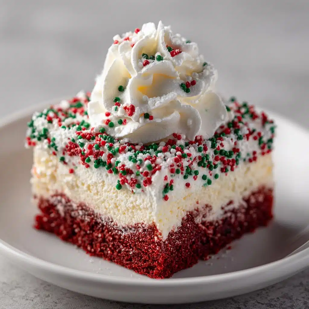 Christmas Red Velvet Poke Cake Recipe - Recipe Image