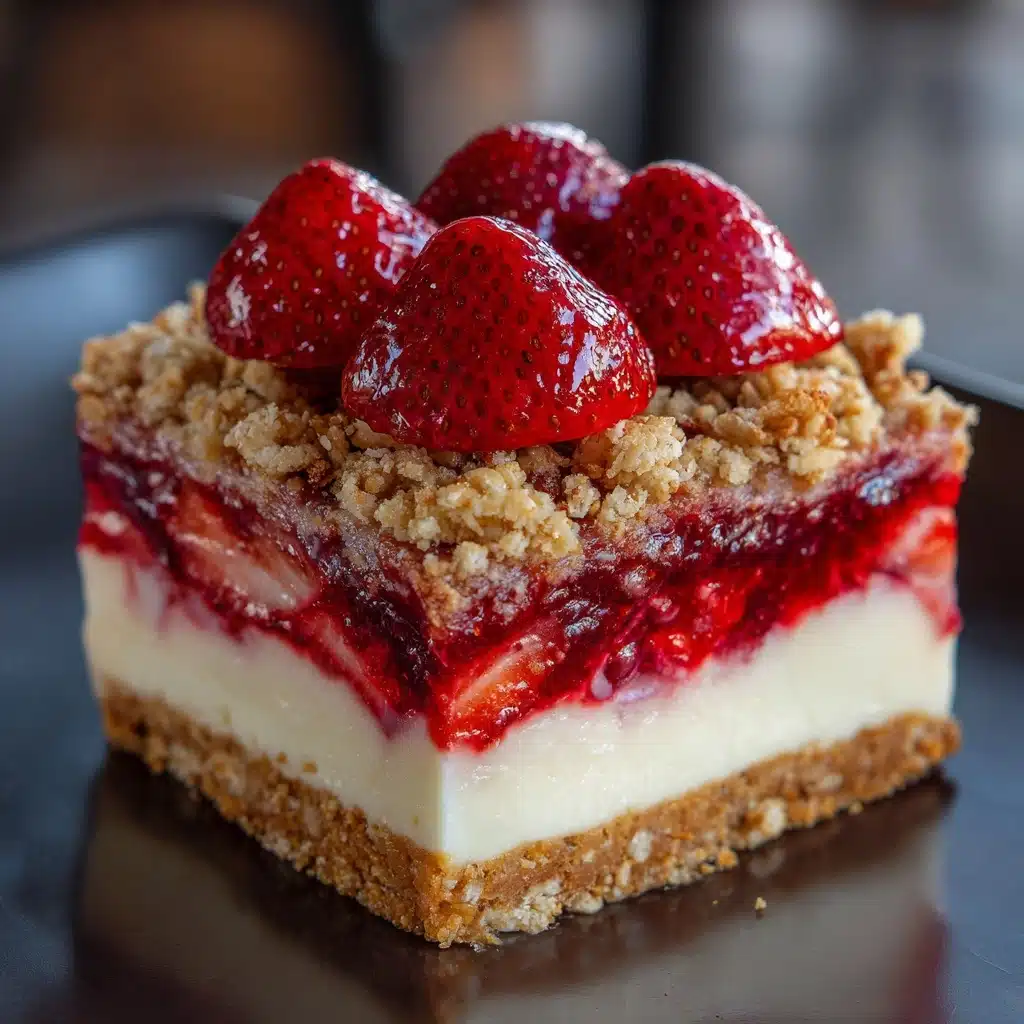 Strawberry Crunch Cheesecake Chunks Recipe - Recipe Image