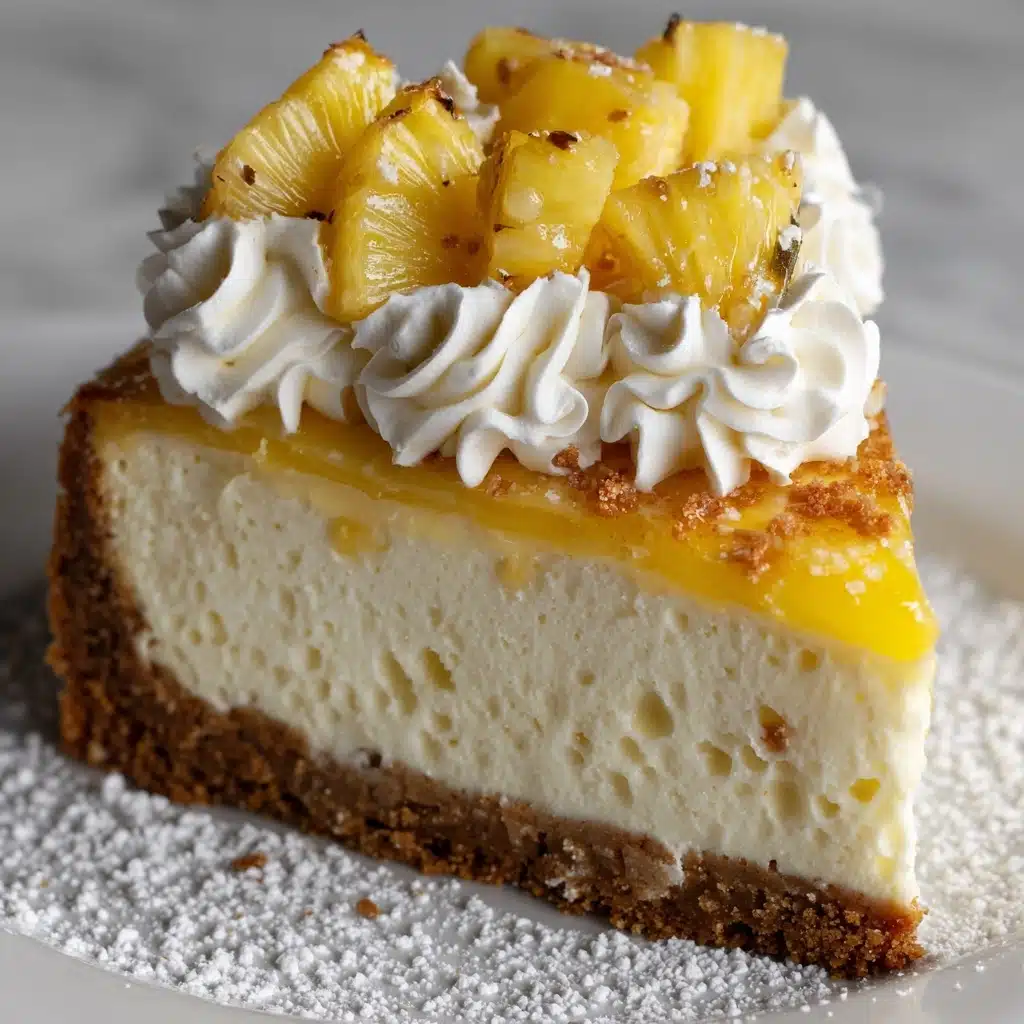 Pineapple Right Side Up Cheesecake Recipe - Recipe Image