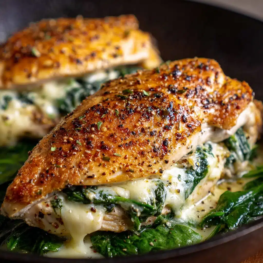 Spinach and Cheese Stuffed Chicken Breast Recipe - Recipe Image
