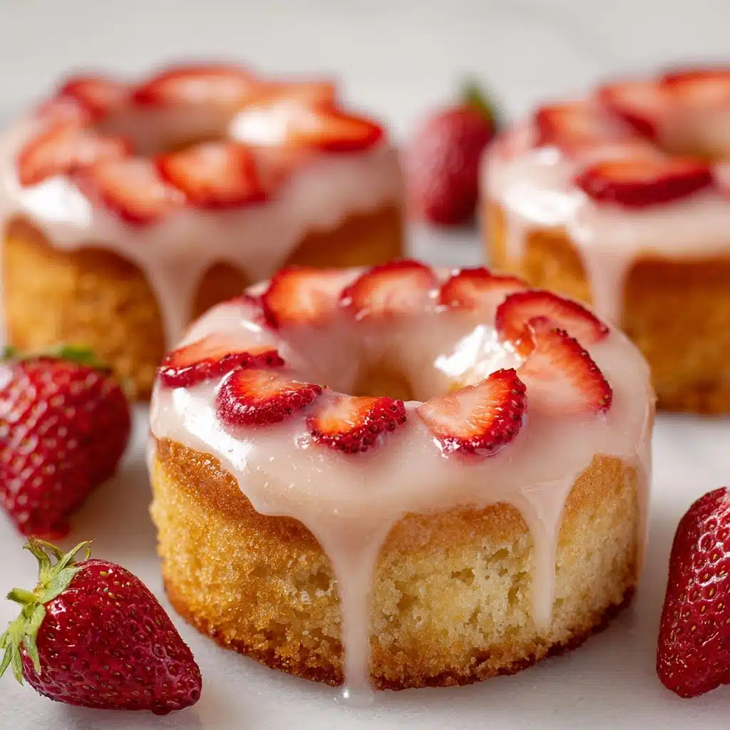 Strawberry Buttermilk Doughnuts Recipe - Recipe Image
