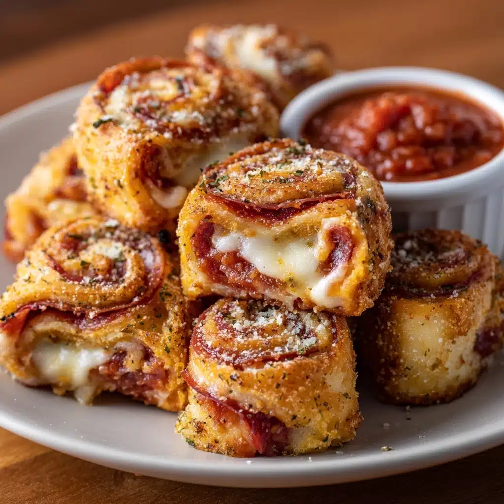 Cheesy Pepperoni Pizza Roll Ups Recipe - Recipe Image