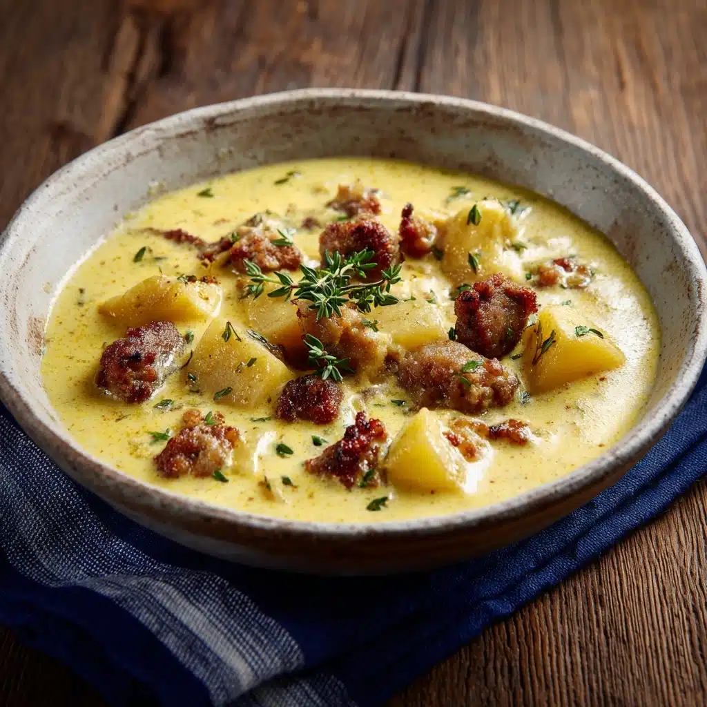 Creamy Potato and Sausage Soup Recipe - Recipe Image
