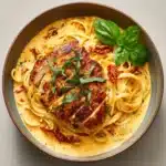 Garlic Basil Chicken with Tomato Butter Sauce Recipe