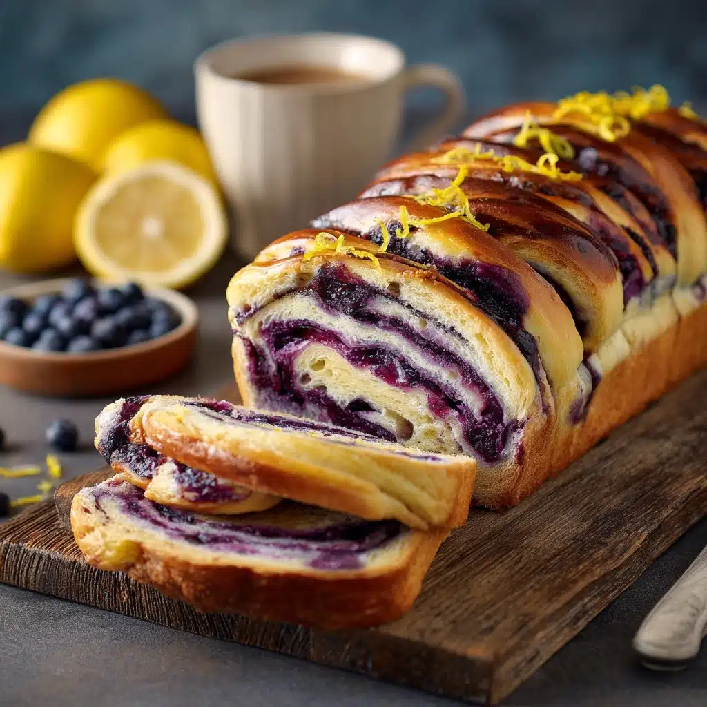 Blueberry Lemon Sourdough Babka Recipe