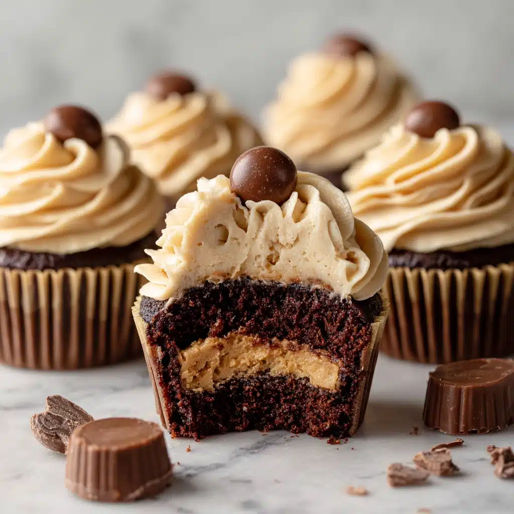 Peanut Butter Cup Cupcakes Recipe - Recipe Image