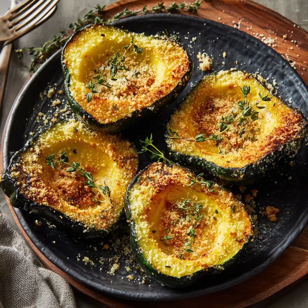 Parmesan Herb Roasted Acorn Squash Recipe - Recipe Image