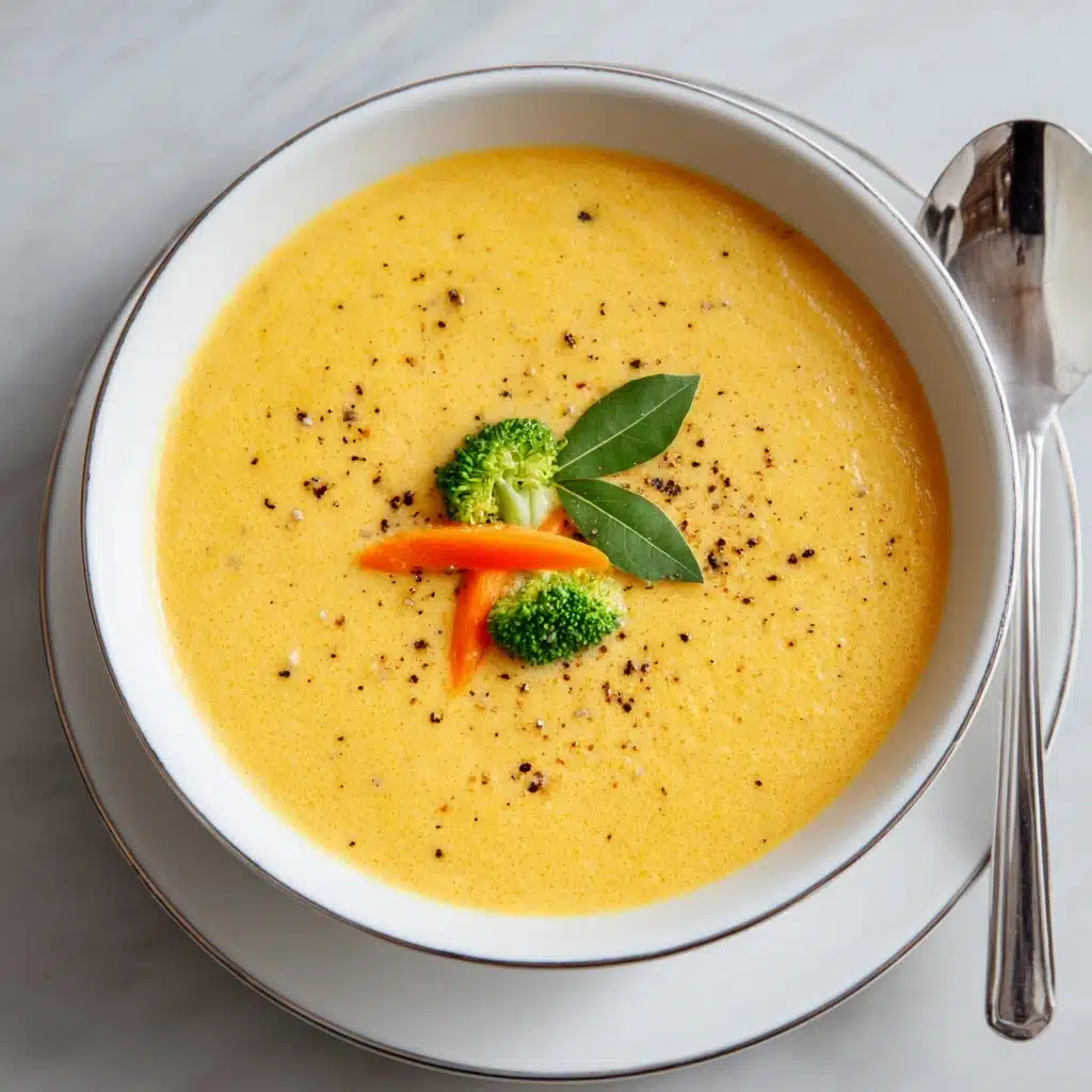 Skinny Broccoli Cheddar Soup Recipe - Recipe Image