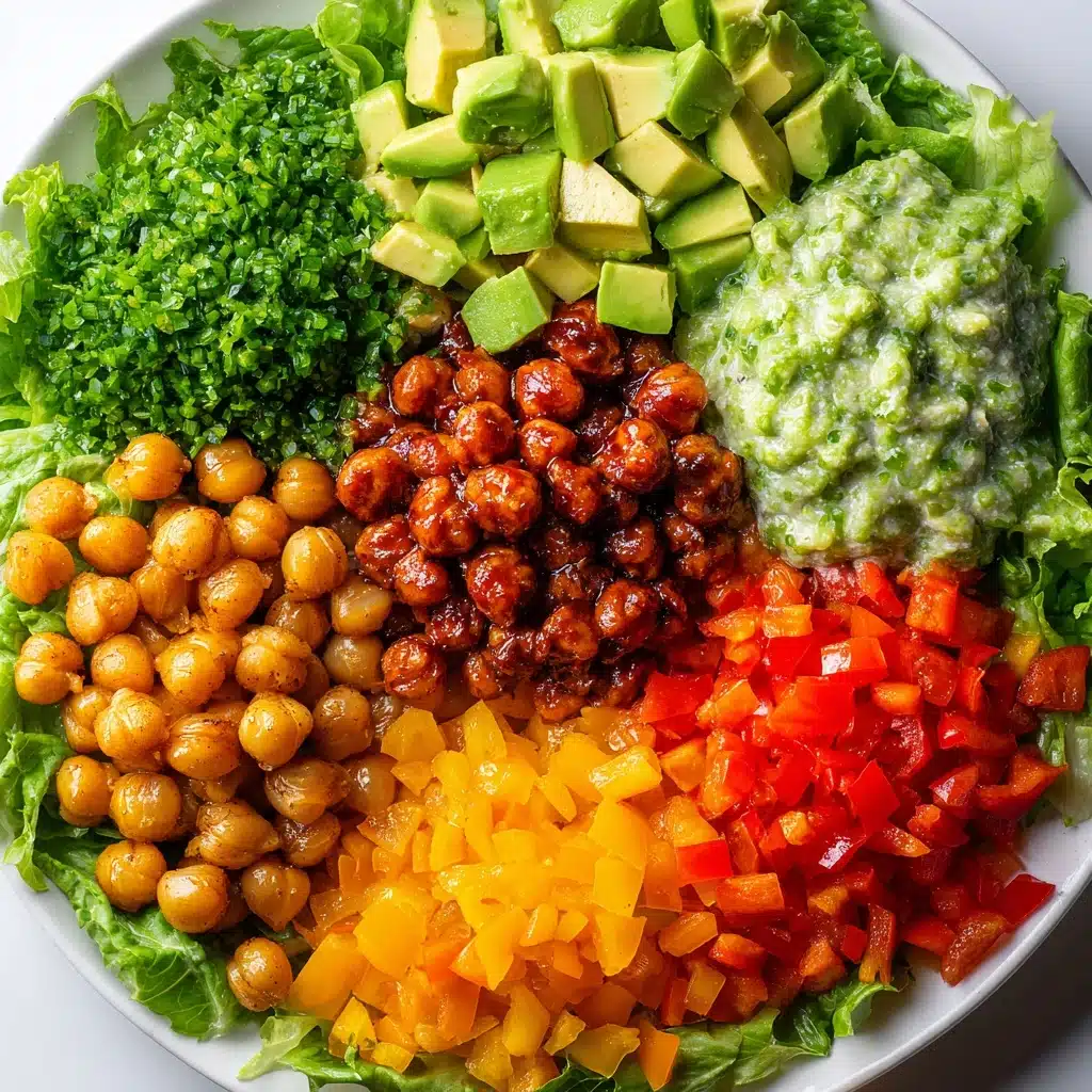 BBQ Chickpea Salad with Avocado Ranch Recipe - Recipe Image