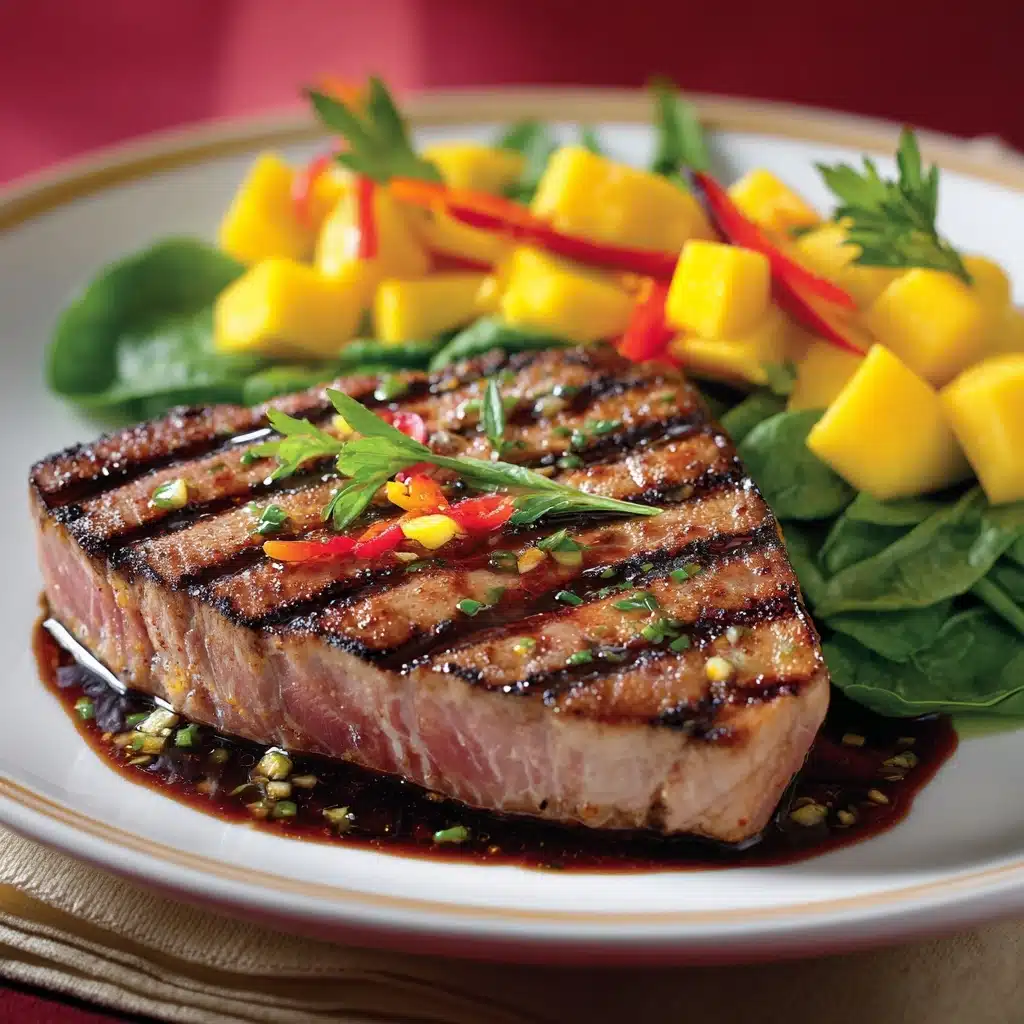 Grilled Tuna Steaks with Mango Chutney Recipe