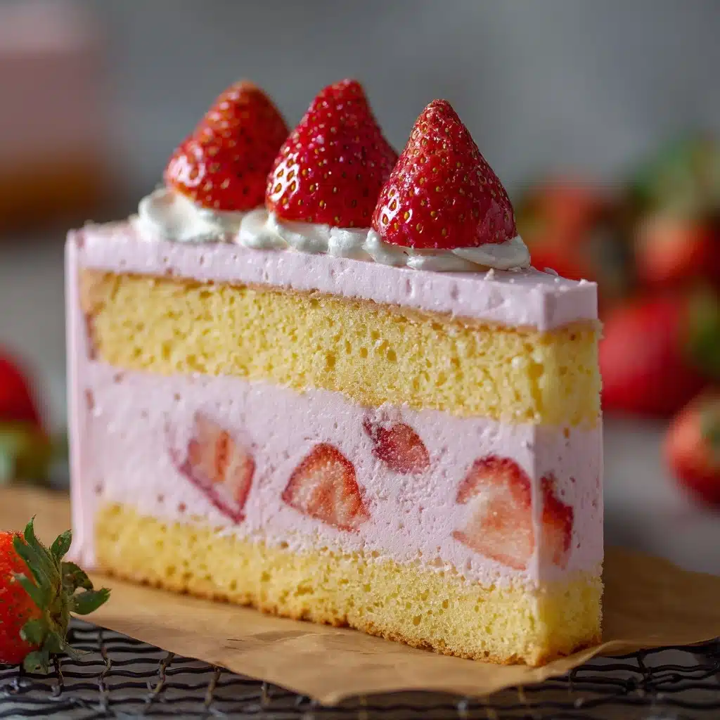 Strawberry Mousse Cake Recipe
