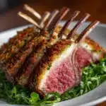 Herb-Crusted Rack of Lamb with Garlic and Rosemary Recipe