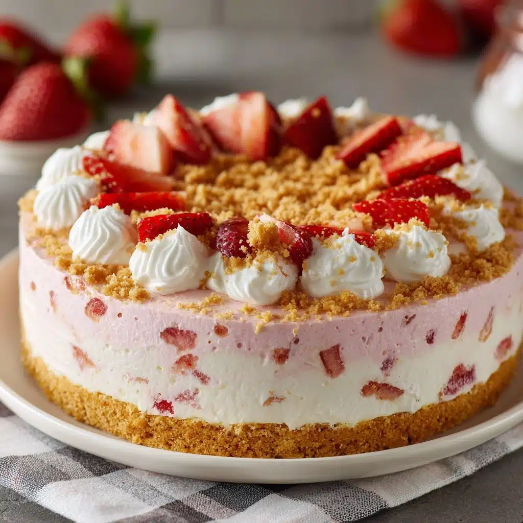 Strawberry Crunch Cheesecake Recipe - Recipe Image