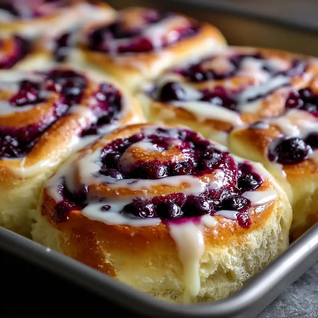 Blueberry Cheesecake Swirl Rolls Recipe - Recipe Image
