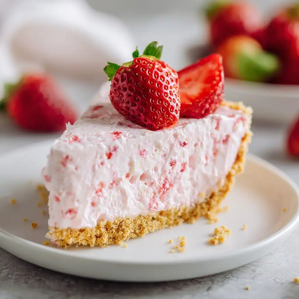 Frozen Strawberry Cream Pie Recipe - Recipe Image