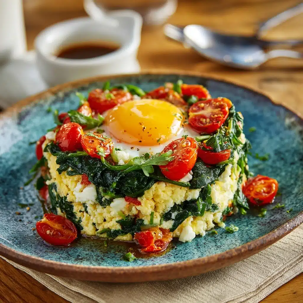 Egg White Scramble with Spinach and Tomatoes Recipe